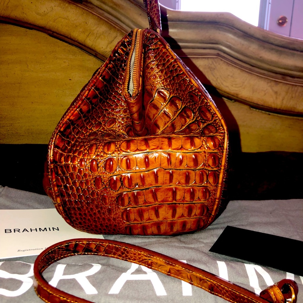 🌺Brand New🌺 BRAMIN Faye Toasted Almond Melbourne Satchel - Picture 5 of 10